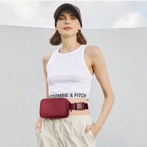 Burgandy Belt Bag